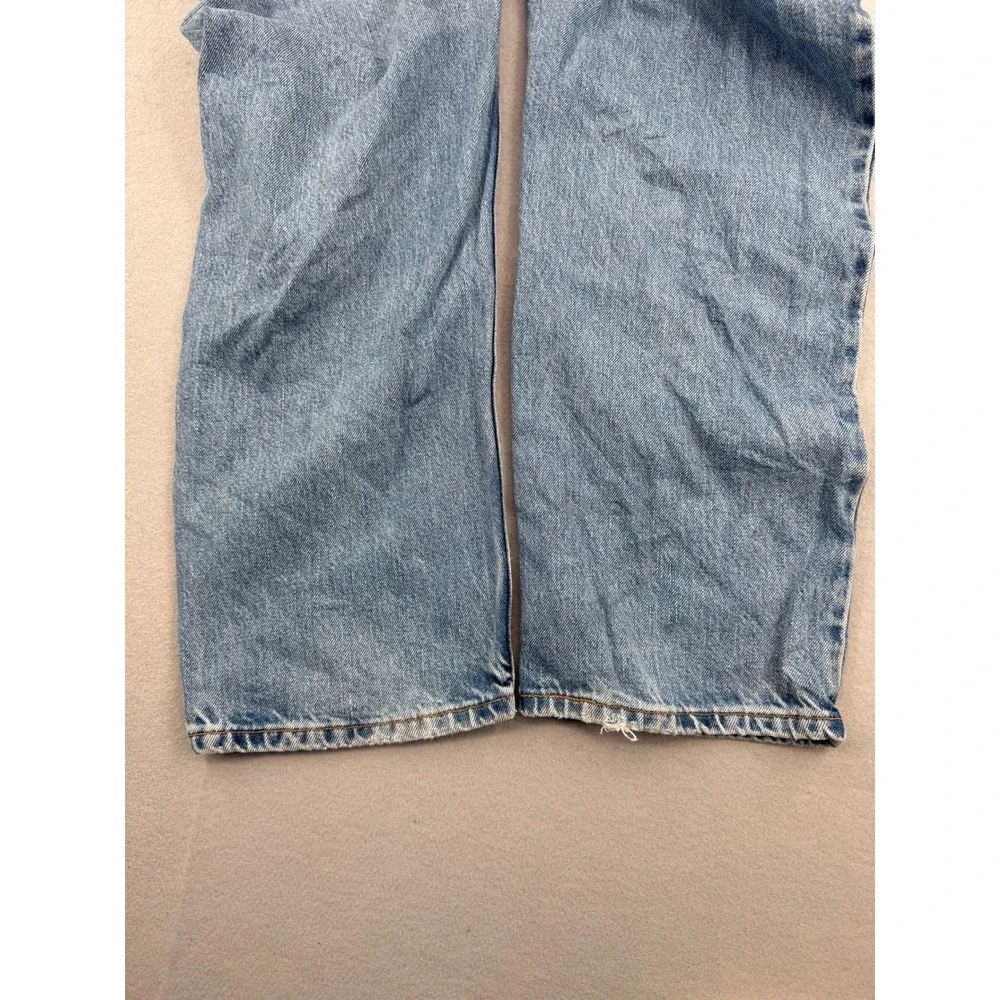 Vintage Levis 505 Regular Fit Jeans Mens 36x30 Light Wash Blue Denim Workwear